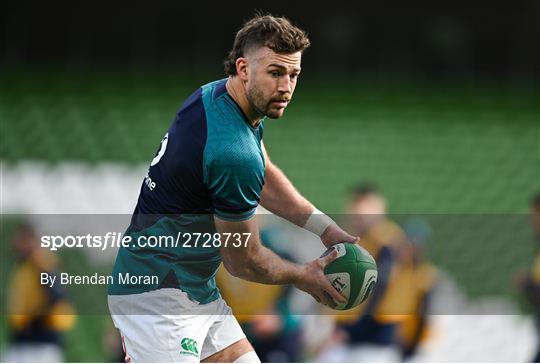 Ireland Rugby Captain's Run and Media Conference