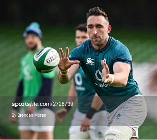 Ireland Rugby Captain's Run and Media Conference