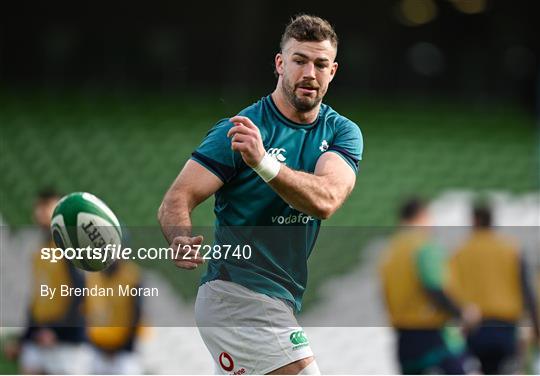 Ireland Rugby Captain's Run and Media Conference