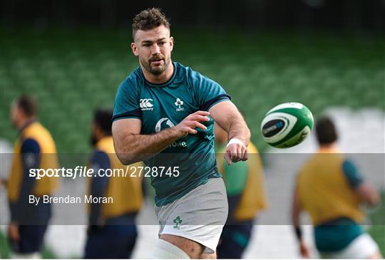 Ireland Rugby Captain's Run and Media Conference