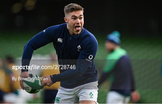 Ireland Rugby Captain's Run and Media Conference