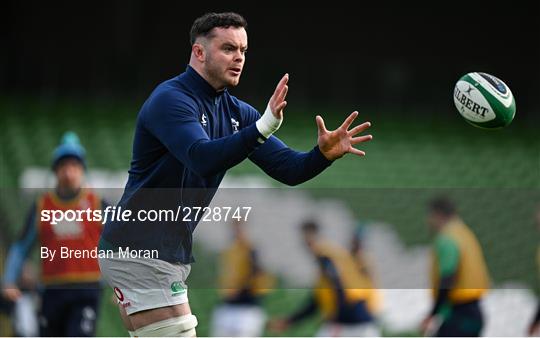 Ireland Rugby Captain's Run and Media Conference