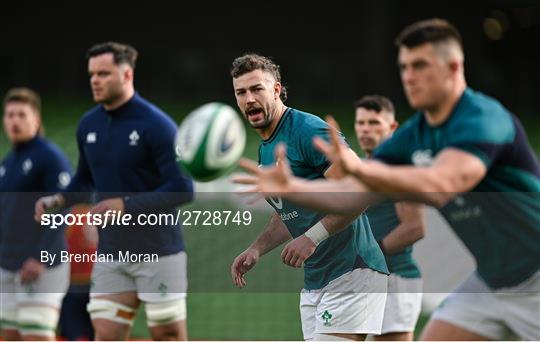 Ireland Rugby Captain's Run and Media Conference