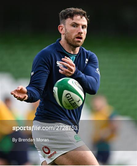 Ireland Rugby Captain's Run and Media Conference