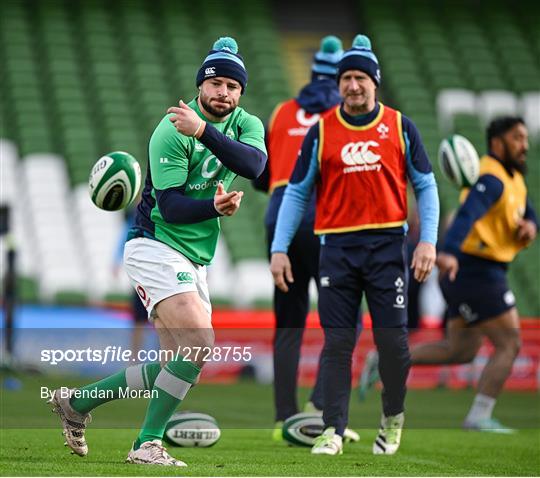 Ireland Rugby Captain's Run and Media Conference