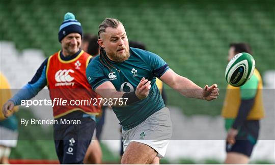 Ireland Rugby Captain's Run and Media Conference