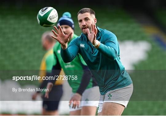 Ireland Rugby Captain's Run and Media Conference