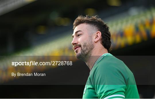 Ireland Rugby Captain's Run and Media Conference Ireland Rugby Captain's Run and Media Conference