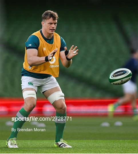 Ireland Rugby Captain's Run and Media Conference