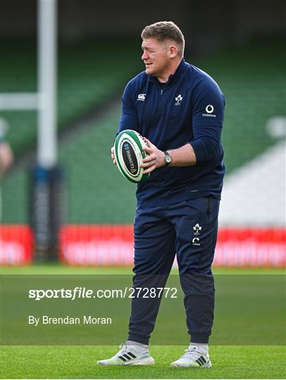 Ireland Rugby Captain's Run and Media Conference