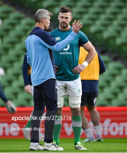 Ireland Rugby Captain's Run and Media Conference