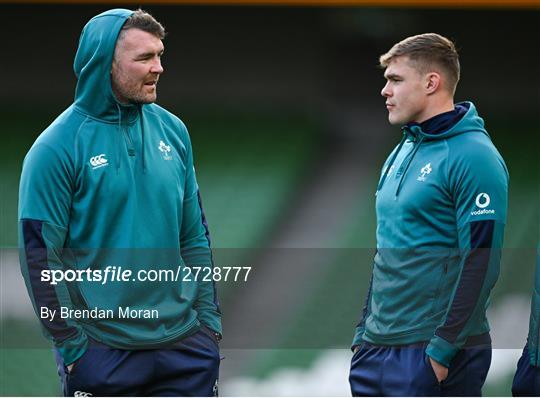 Ireland Rugby Captain's Run and Media Conference Ireland Rugby Captain's Run and Media Conference