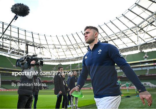 Ireland Rugby Captain's Run and Media Conference Ireland Rugby Captain's Run and Media Conference