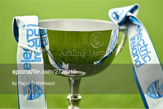 Trophies at Electric Ireland Camogie Third Level Championships Finals