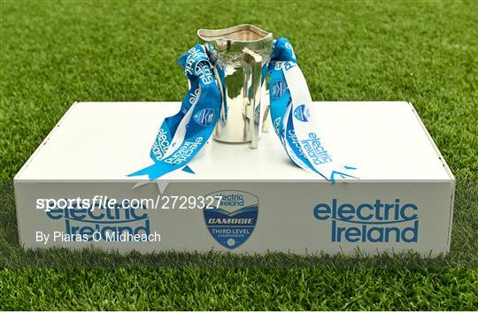 Trophies at Electric Ireland Camogie Third Level Championships Finals