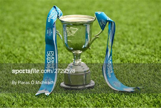 Trophies at Electric Ireland Camogie Third Level Championships Finals