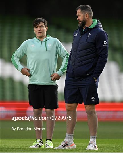 Ireland Rugby Captain's Run and Media Conference