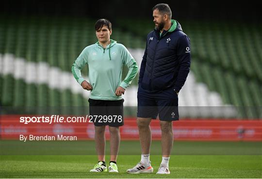 Ireland Rugby Captain's Run and Media Conference Ireland Rugby Captain's Run and Media Conference