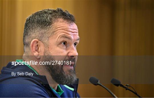 Ireland Rugby Media Conference Ireland Rugby Media Conference
