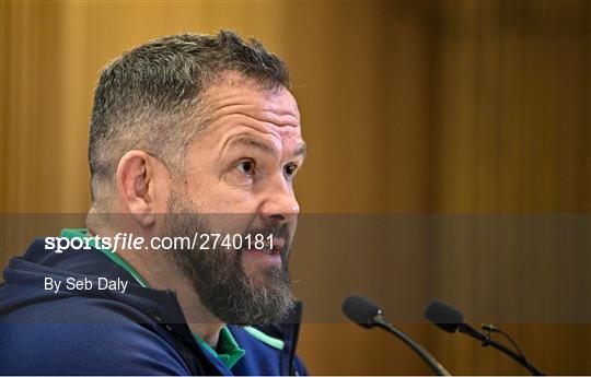 Ireland Rugby Media Conference