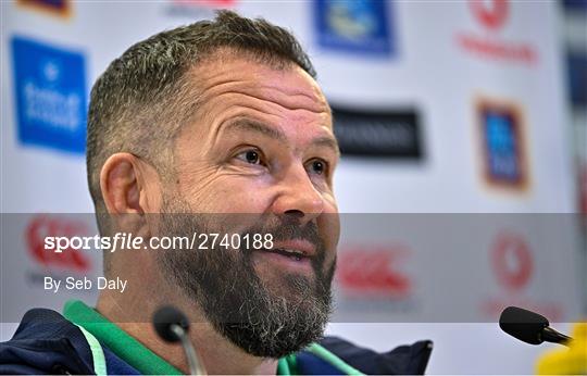 Ireland Rugby Media Conference Ireland Rugby Media Conference
