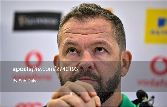 Ireland Rugby Media Conference Ireland Rugby Media Conference