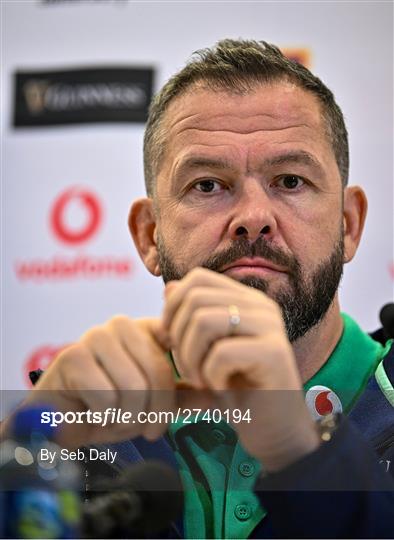 Ireland Rugby Media Conference Ireland Rugby Media Conference