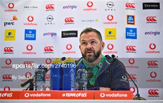 Ireland Rugby Media Conference