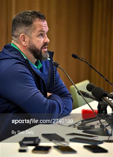 Ireland Rugby Media Conference Ireland Rugby Media Conference