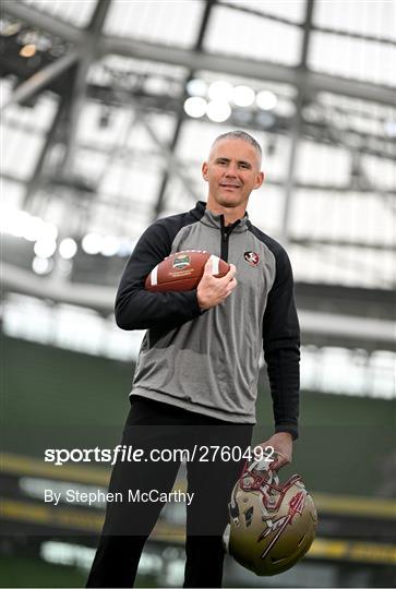 Aer Lingus College Football Classic 2024, Florida State University Head Coach Mike Norvell Media Day