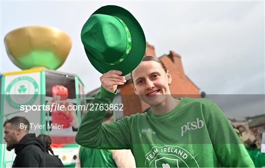 Team Ireland and PTSB take part in St. Patrick’s Day Festival