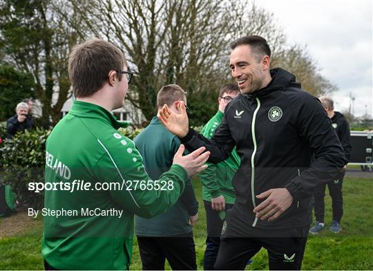 Ireland Down Syndrome Futsal Squad Visit Republic of Ireland Training Session