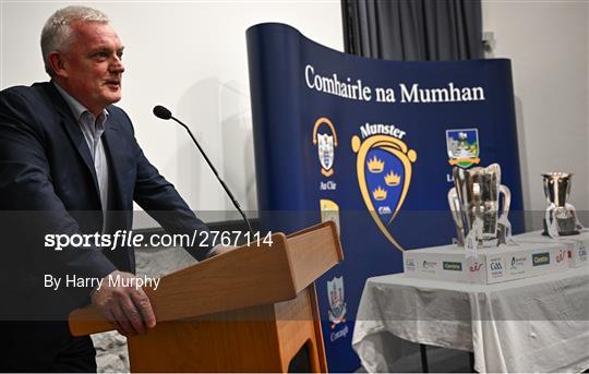 Munster GAA Senior Hurling and Football Championship Launch 2024