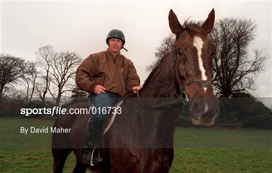 Steve Collins with his horse Jack