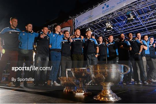 Homecoming of Victorious All-Ireland Senior Football Champions Dublin at Merrion Square