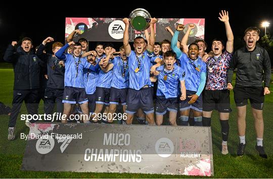 UCD v Sligo Rovers - EA SPORTS MU20 League of Ireland Enda McGuill Cup Final UCD v Sligo Rovers - EA SPORTS MU20 League of Ireland Enda McGuill Cup Final