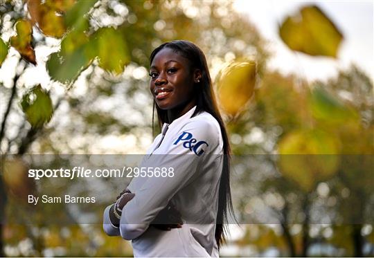 P&G Ambassador Rhasidat Adeleke at Sports Ireland Campus