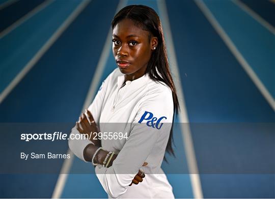 P&G Ambassador Rhasidat Adeleke at Sports Ireland Campus