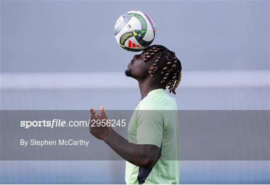 Republic of Ireland Training Session and Press Conference Republic of Ireland Training Session and Press Conference