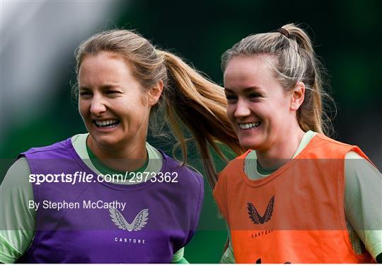Republic of Ireland Women Press Conference and Training Session Republic of Ireland Women Press Conference and Training Session