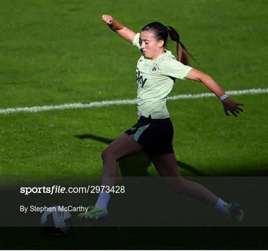 Republic of Ireland Women Press Conference and Training Session Republic of Ireland Women Press Conference and Training Session