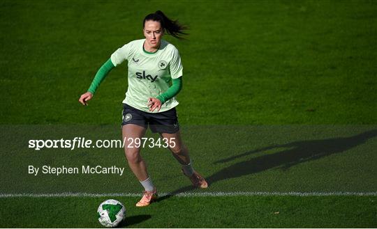 Republic of Ireland Women Press Conference and Training Session Republic of Ireland Women Press Conference and Training Session