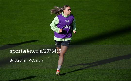 Republic of Ireland Women Press Conference and Training Session Republic of Ireland Women Press Conference and Training Session
