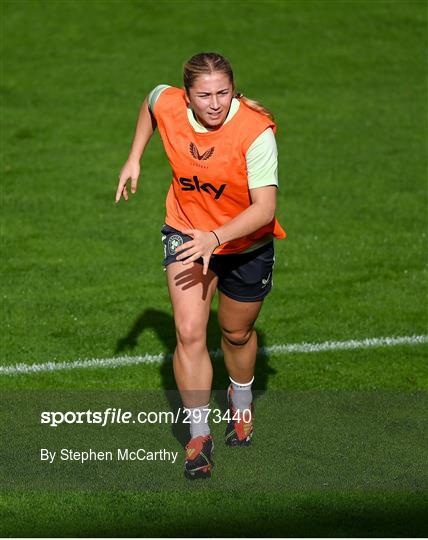 Republic of Ireland Women Press Conference and Training Session Republic of Ireland Women Press Conference and Training Session