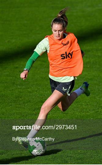 Republic of Ireland Women Press Conference and Training Session Republic of Ireland Women Press Conference and Training Session