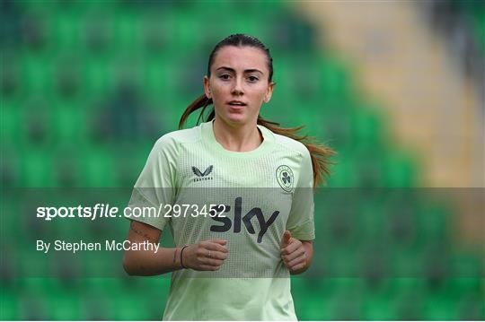 Republic of Ireland Women Press Conference and Training Session Republic of Ireland Women Press Conference and Training Session