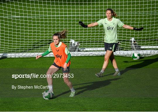 Republic of Ireland Women Press Conference and Training Session Republic of Ireland Women Press Conference and Training Session