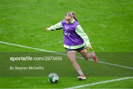 Republic of Ireland Women Press Conference and Training Session Republic of Ireland Women Press Conference and Training Session