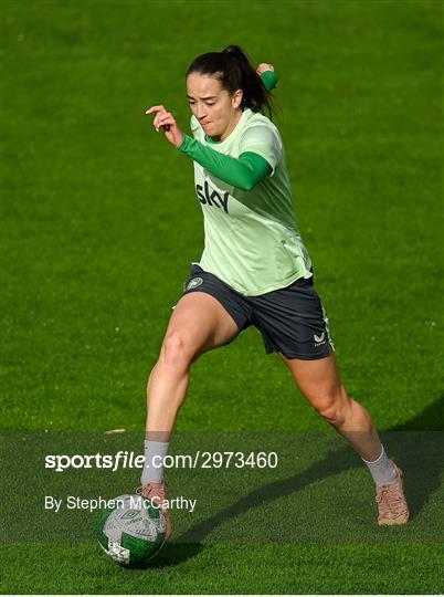 Republic of Ireland Women Press Conference and Training Session Republic of Ireland Women Press Conference and Training Session