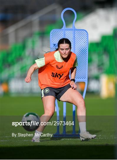 Republic of Ireland Women Press Conference and Training Session Republic of Ireland Women Press Conference and Training Session